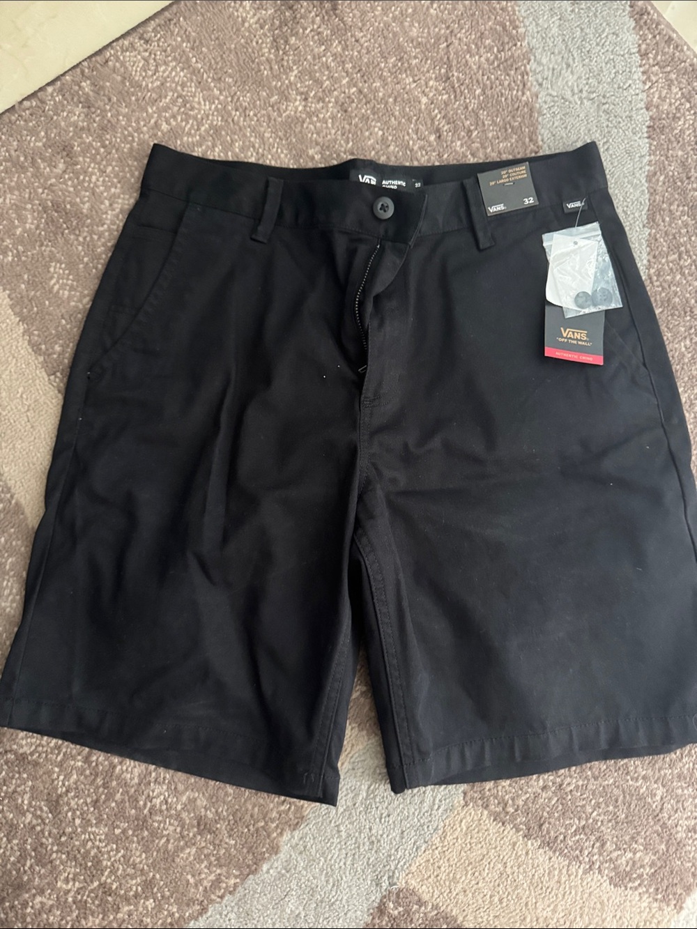 Vans Men’s Flat Front Shorts Black